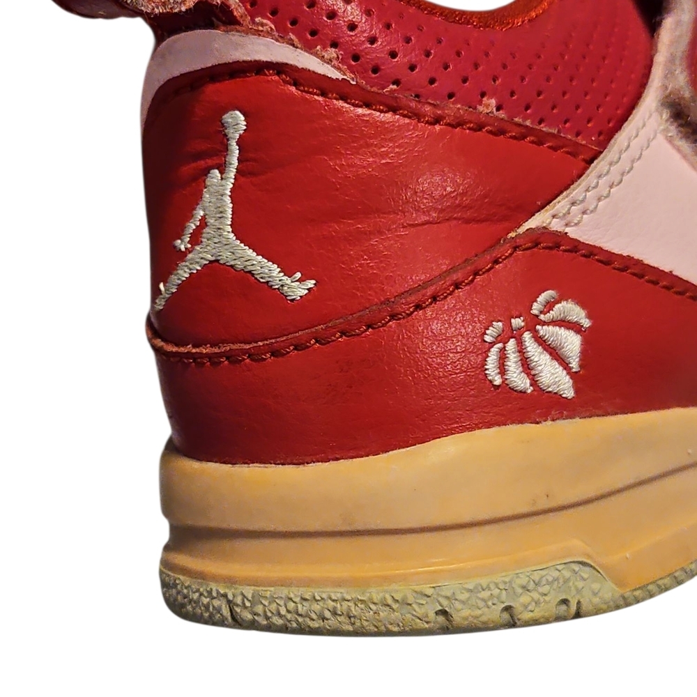 Nike Air Jordan 45 Flight Red/Pink Sneakers - Picture 4 of 6